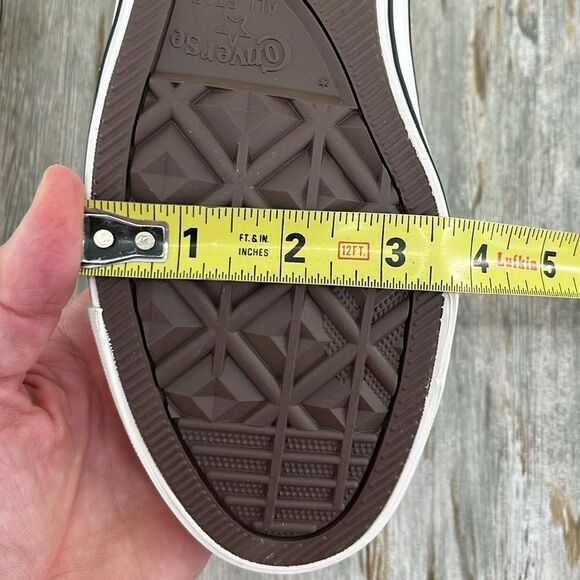 Chuck Taylor All Star Rose Cross Stitch Sneakers Shoes Size 8 - Picture 9 of 11